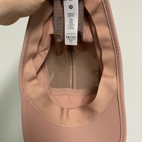 Lululemon Hat Women's Mauve Drawstring Hiking Run Trail Golf Tennis Ripstop Cap - Picture 7 of 7